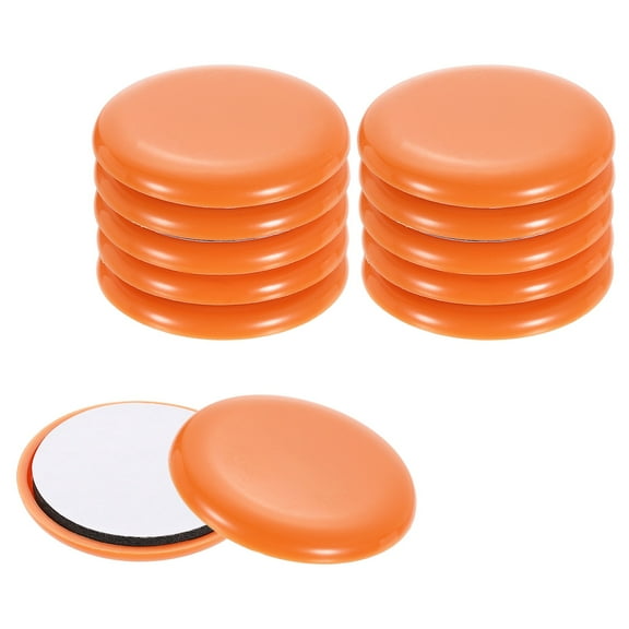 12Pack Furniture Sliders, 2 Inch Round Adhesive Furniture Moving Pad, Orange