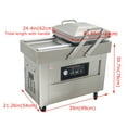 thumbnail image 3 of Two Chambers Vacuum Packaging Machine Stainless Steel Vacuum Sealer 15.7" Sealing Length 220V, 3 of 17