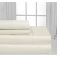 thumbnail image 2 of Regency Club Oxford 600 Thread Count 100% Cotton Solid Sheet Set (King, Ivory), 2 of 3