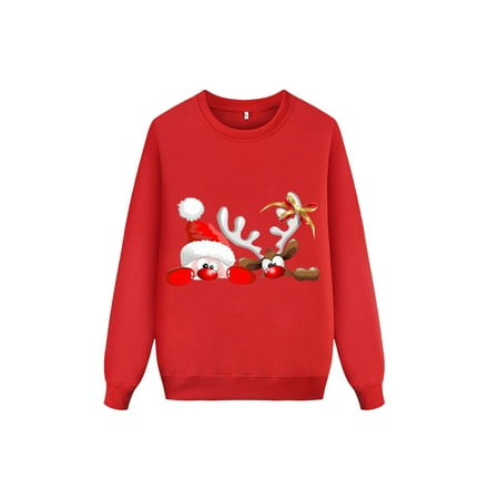 

LEEy-world Christmas Pajamas Holiday Pajamas For Women/Men/Kids/Baby Printed Long Sleeve Top and Pants Sleepwear