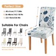 thumbnail image 6 of Vintage Tropical Flower and Leaves Garden Butterfly Dining Chair Covers 4 Pack Washable Polyester Stretch Slipcovers Removable Seat Protector for Rustic Farmhouse, 6 of 7
