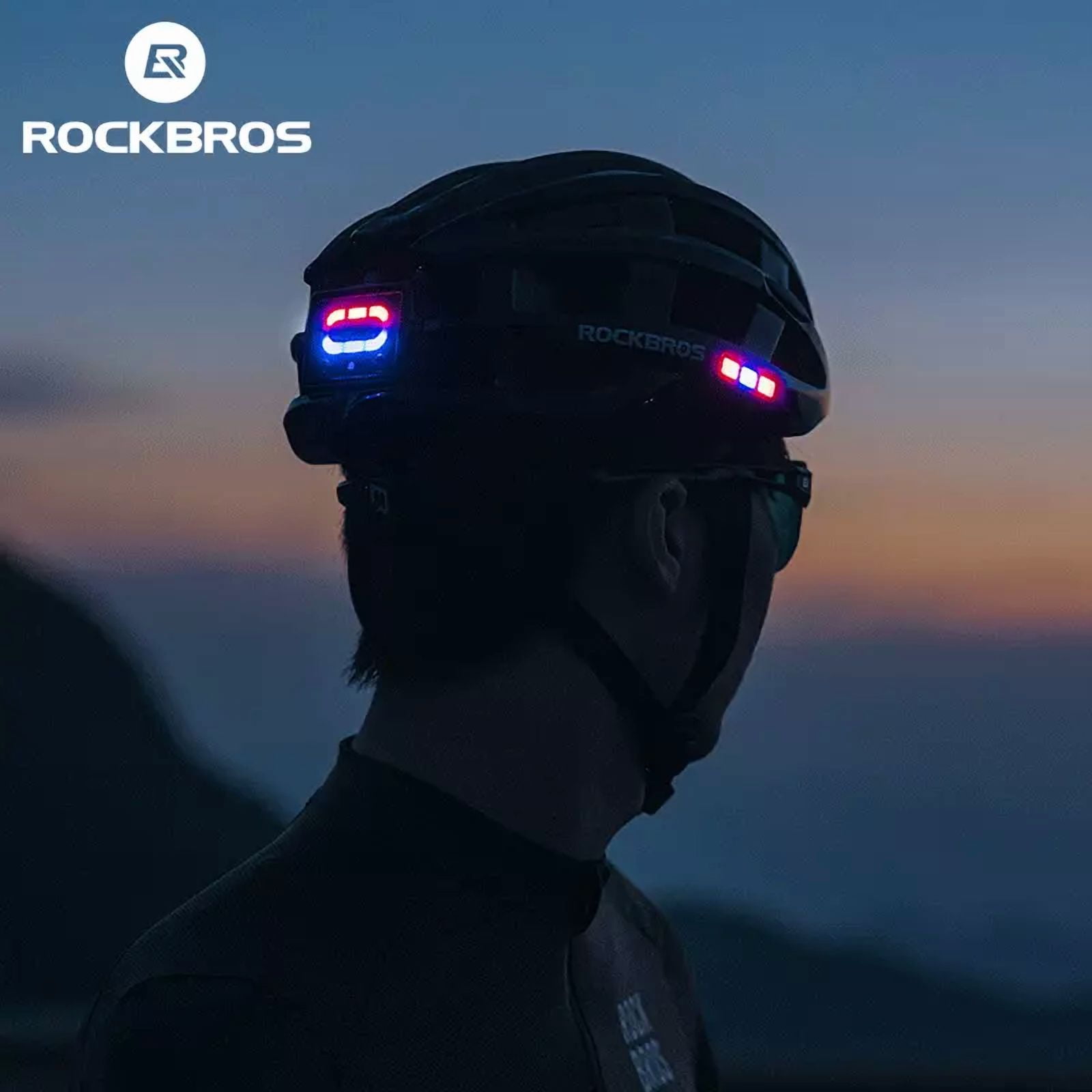 Rockbros Bicycle Helmet with USB Rechargeable HeadLight Safety riding/working Headgear