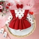 thumbnail image 2 of Gibobby Pañalero de algodón Bebé Niñas Manga Larga Volantes Día de San Valentín Amor Impresiones Faldas Recién Nacido Monos Bowknot Diademas Trajes(Rojo, 0-3 Meses), 2 of 5