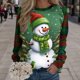 thumbnail image 1 of Sudadera con estampado de muñeco de nieve de Feliz Navidad para mujer, Sudadera con capucha de manga larga y cuello redondo para otoño, jersey de Navidad, Tops, Sudaderas de calle, 1 of 4