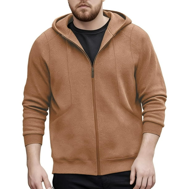 Ceisia Men's Hooded Solid Color Casual Style Gift Jacket - Nylon-Spandex for Daily & Outdoor Wear