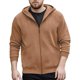 thumbnail image 1 of Ceisia Men's Hooded Solid Color Casual Style Gift Jacket - Nylon-Spandex for Daily & Outdoor Wear, 1 of 8
