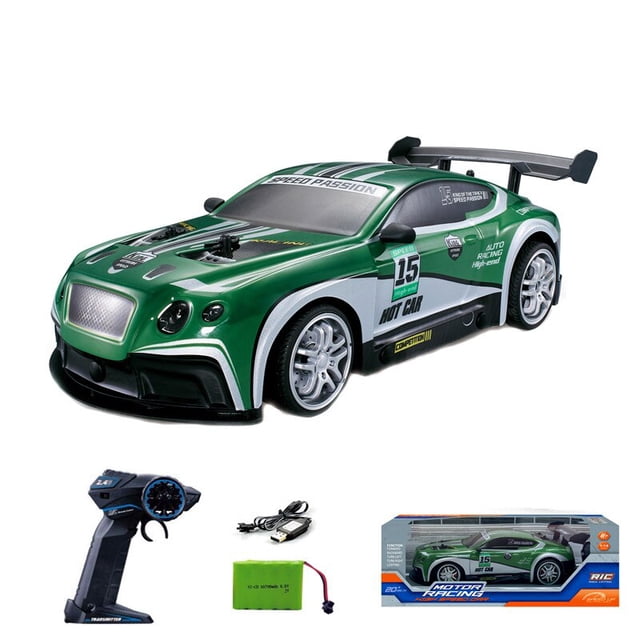 Coche teledirigido de alta velocidad para niños, vehículo de carreras teledirigido de PVC, escala 1:14, 4WD, 2023