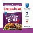 thumbnail image 3 of Bumble Bee Spicy Thai Chili Seasoned Light Tuna, Wild Caught, Gluten Free, 15g Protein Per Serving, Shelf Stable Pouch, 2.5 oz, 3 of 8
