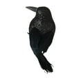 thumbnail image 4 of Feathered Crows Decoration Halloween Realistic Crows Photography Prop Artificial Style B, 4 of 8
