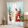 thumbnail image 3 of Feelyou Christmas Truck Blackout Curtains, Kawaii Snowman Birds Curtains Pack of 2 (38x45 Each), Xmas Tree Gifts Window Curtains, Curtains and Drapes Bedroom Decor, 3 of 5