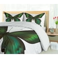 thumbnail image 5 of Ambesonne Swallowtail Duvet Cover Set, Exotic Green, 2-Calking, Olive Green Jade Green, 5 of 7