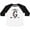 Baseball White and Black, variant on Letter G Monogram Tribal Arrow Girls Toddler T-Shirt