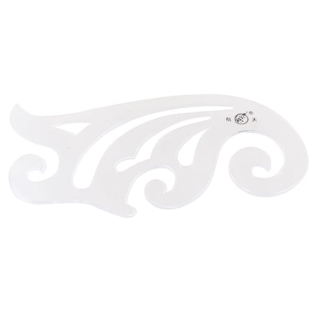 Clear 19cm Long Drafting Drawing Tool Irregular Curve Ruler Board ...