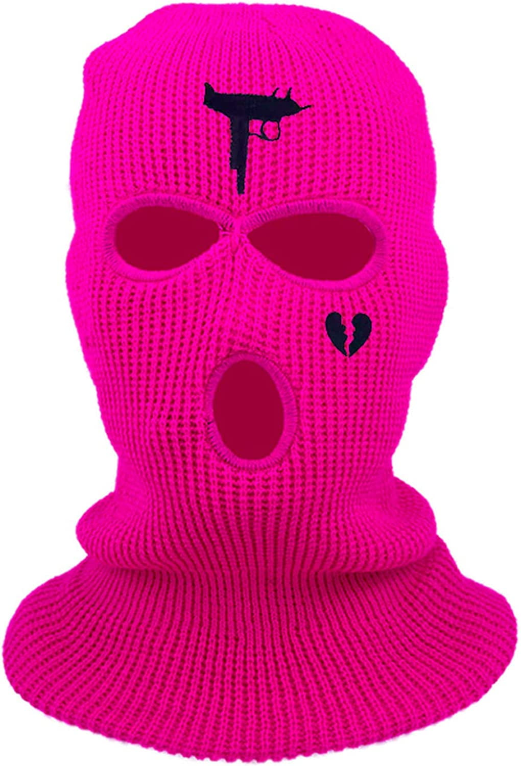 Ski Mask Balaclava for Men and Women 3 Hole Full Face Beanie Design Custom  Tear Drop Tattoo Embroidery (BlackwithYellow) at  Men's Clothing store