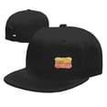 thumbnail image 4 of DouZhe Flat Brim Cap Snapback Hat, Romantic Welcome Sign Prints Adjustable Black Adult Baseball Cap, 4 of 6