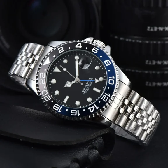 40mm Red Blue Pepsi Business Diver NH34 GMT Watch 100m Waterproof Sapphire Crystal NH34A Automatic Watches Moon Phase Mechanical Watch Stainless Steel Mens Watch Luminous Waterproof