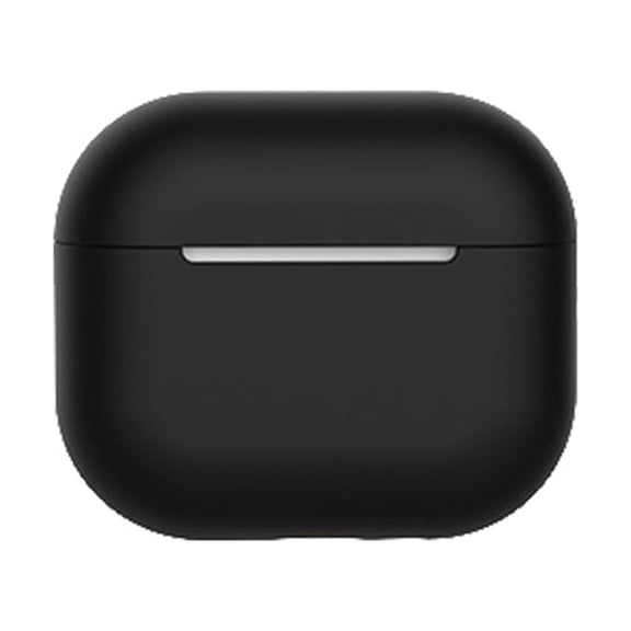 uvwlwu Silicone Protective Cover For Airpods 3 Charging Compartment Anti-Fall Protective Cover(Black)