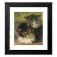 thumbnail image 2 of Henriëtte Ronner-Knip 20x22 Black Modern Framed Museum Art Print Titled - Two Kittens (1894), 2 of 5