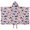 Pink Dinosaurs Plants, variant on Pink Dinosaurs Plants Pattern Hooded Bath Towel，50"x30" for Ages 3 To 12 Kids, Quick Dry Lightweight Soft Microfiber Hood Beach Towel Cover Up for Kids