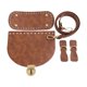 thumbnail image 1 of Conjunto de tejido para bolso de piel sintética, accesorios multifuncionales para bolso bandolera. Marrón, 1 of 9