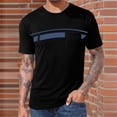 thumbnail image 2 of Jerdar Men's Casual T-Shirt Short Sleeve Regular Fit Crewneck Tee Summer Graphic Tops with Pocket, 2 of 5