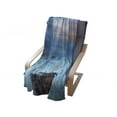 thumbnail image 4 of Nature Soft Flannel Fleece Throw Blanket, Tropic Sea with Rocks and Storm in the Air Tranquil but Dangerous Epic Scenery, Cozy Plush for Indoor and Outdoor Use, 70" x 90", Turquoise, by Ambesonne, 4 of 6