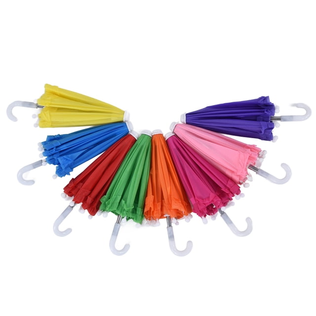 Miniature Umbrella, Cute Portable Exquisite Doll Umbrella 8 Pcs For Doll Accssories For Children