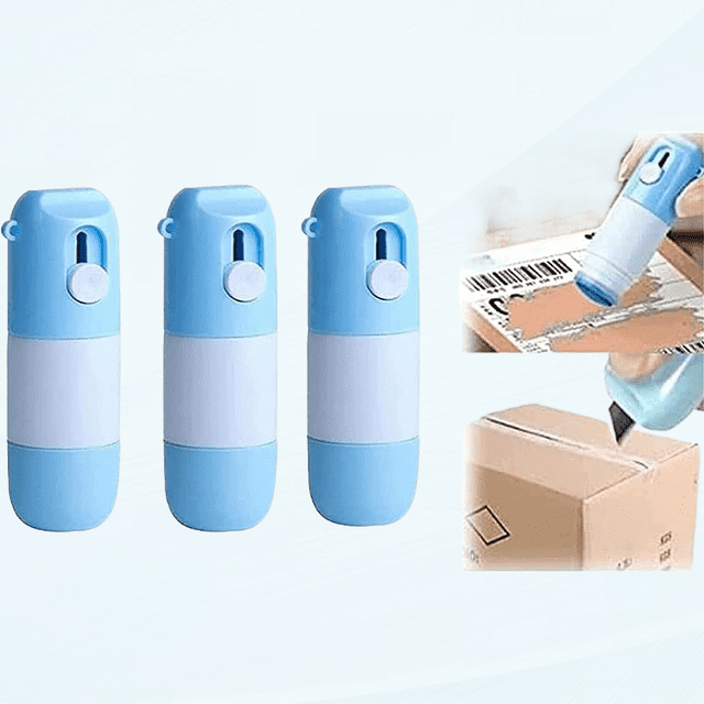 Thermal Paper Correction Fluid with Unboxing Knife, Data Protection Fluid, Privacy Protection Artifact, Portable Information Anti-Leakage Protection Correction Fluid, for Package Labels,Bills (3pcs)