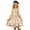 C109/Beige, variant on Afdoent Girls Fashion Dresses Summer Girls Square Neck Flutter Sleeve Dress With Ruffle Hem Elegant Flared A Line Long Gown For And Party Wear 3-4 Years