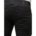 thumbnail image 5 of RAW X Mens Cargo Moto Jeans, Jet Black, 36X32, 5 of 7