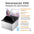 thumbnail image 2 of Escáner Plustek SecureScan X50 para pasaportes y documentos de identidad con OCR, 2 of 9