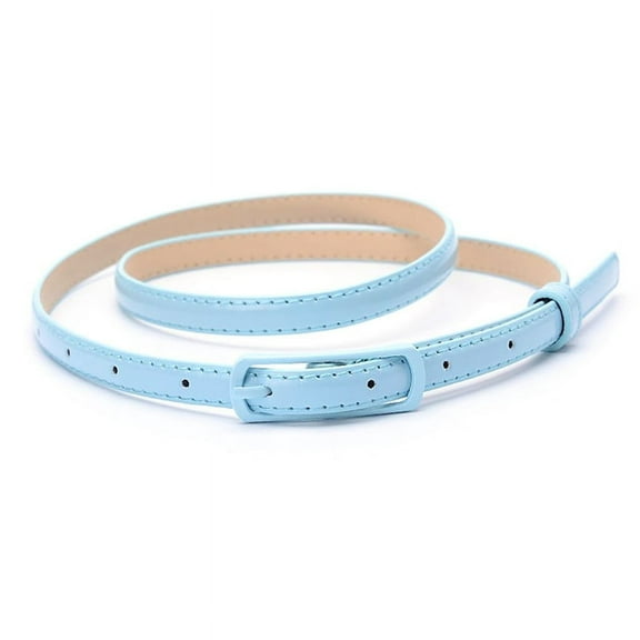 Ruanlalo Belt Thin Style Adjustable Faux Leather Women Waist Belt for Daily Wear