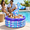 Dark Purple-12 x 25''-1, variant on Hot Pink 12 x 25'' 1 Mermaid Tail Inflatable Pool Party Drink Cooler