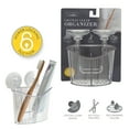 thumbnail image 6 of Bath Bliss 2 Compartment Power Locking Suction Clear Organizer, 6 of 6
