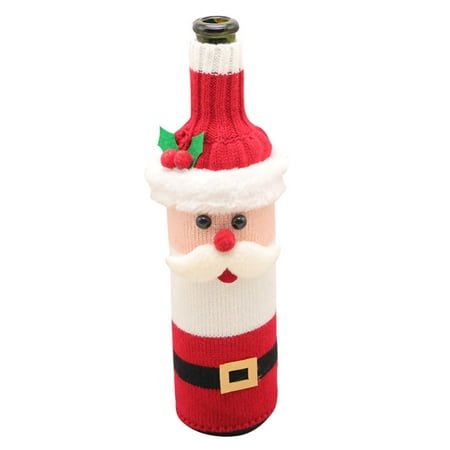 

Buodes Dorm Decor for College Girls Cartoon christmas wine set b urlap christmas wine bottle set