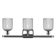 thumbnail image 2 of 516-3W-PC-G559-5SM Innovations Lighting Bridal Veil - 3 Light Bath Vanity-10 Inch Tall and 25 Inch Wide-Polished Chrome Finish-Light Smoke Glass Color, 2 of 2