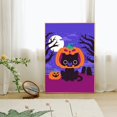 thumbnail image 4 of Pintura de diamantes de Halloween 5D Diy, gato negro en la oscuridad, mosaico bordado, diamantes de imitación completos, Kit de punto de cruz, decoración del hogar, regalos de arte, 4 of 4