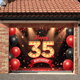 thumbnail image 5 of Lighted Number Design 35th Birthday Banner Red Black Balloons Display Confetti Decor Festive Ribbon Birthday Backdrop for 35th Birthday Party Adult Celebration Indoor Decoration, 5 of 7