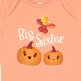 thumbnail image 4 of Inktastic Big Sister Pumpkins with Fall Leaves Girls Baby Bodysuit, 4 of 5