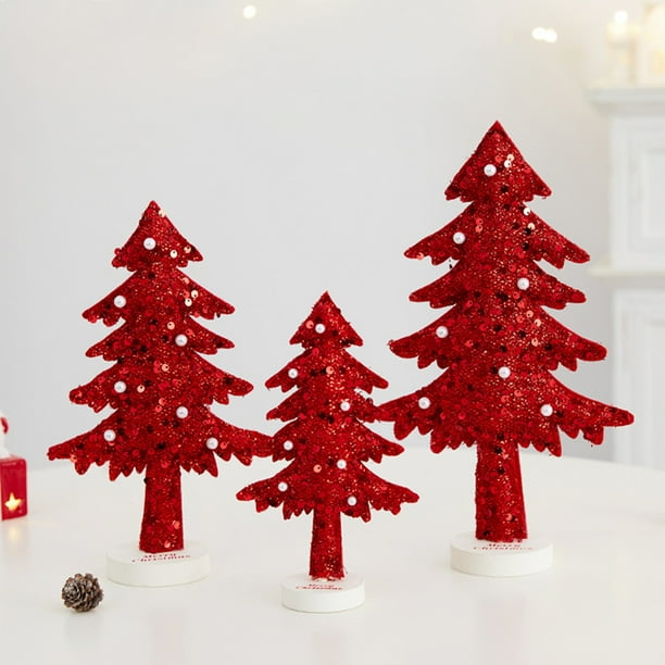 Arbol Navideño, Doble Juego, Set de Navidad, No Woven, Estilo Festivo, Accesorio de Mesa, Pequeño, para Dormitorio, de Algodn, Metal, Decoracin de Office, Estantera Porttil, para Sala de