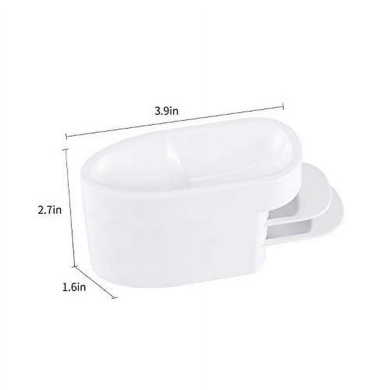 Tray System with Spoon, Nail Dip Container Portable Dip Powder Storage Box  with Soft Nail Dip Powder Brush, For Manicure and Makeup Tools Essential