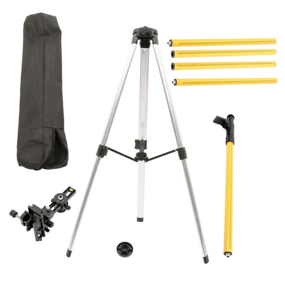 With Tripod Adjustable Telescoping Laser Pole 12 Ft./3.7M Laser Level Pole