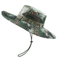 thumbnail image 1 of Milaget Mens Sun Hat Summer Protection Wide Brim Bucket Hat Windproof Fishing Hat Green 2, 1 of 9