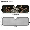 thumbnail image 6 of Uorisanigo Windshield Sunshade Sun Shade Heat Shield Mushroom Skull Reflective Sun Visor Compatible with 1997-2017 Jeep Wrangler Rubicon Sahara TJ JK JKU 2/4 Doors, Blocks Sunlight Heat UV Rays, 6 of 7