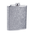 thumbnail image 1 of Stainless Steel With Colorful Glitter Hip Flask - Stores 6 Ounces, 1 of 5