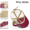 thumbnail image 6 of It's Almost As Hot As My Husband Hats for Womens Fashion Washed Distressed Baseball Cap,Deep Rose, 6 of 8