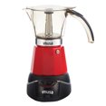 thumbnail image 3 of Imusa Cafetière Électrique Moka 3 Tasses et 6 Tasses 480 W - Rouge, 3 of 4