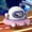 Pink, variant on UFO Pull-Back Face-Changing Toy Space Flying Saucer Cartoon Design with Manual Expressions No Battery Needed Friction Powered Spacecraft Vehicle Purple