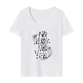 thumbnail image 1 of Camiseta de mujer Ropa de verano Camiseta de cuello redondo de ajuste regular para mochilero de vacaciones M, 1 of 7