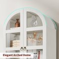 thumbnail image 6 of Luku 72" Tall Arched Kitchen Pantry Cabinet, Farmhouse Wood Storage Cabinet with Glass Door, 2 Large Drawers, Freestanding Organizer for Dining Room & Living Room, 6 of 6